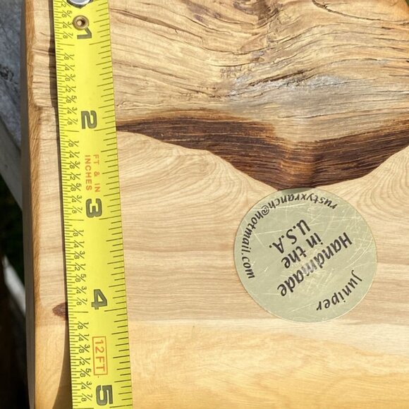 Juniper Wood Handmade Boho Wooden Candle Votive Holder Natural Cabin Western - Picture 11 of 12